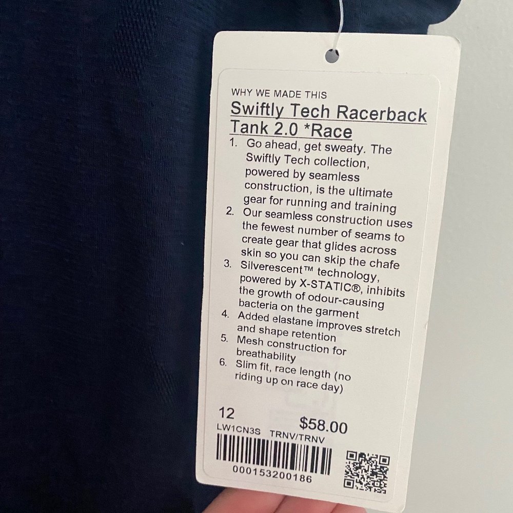 Lululemon Swiftly Tech Racer Back Tank -NWT